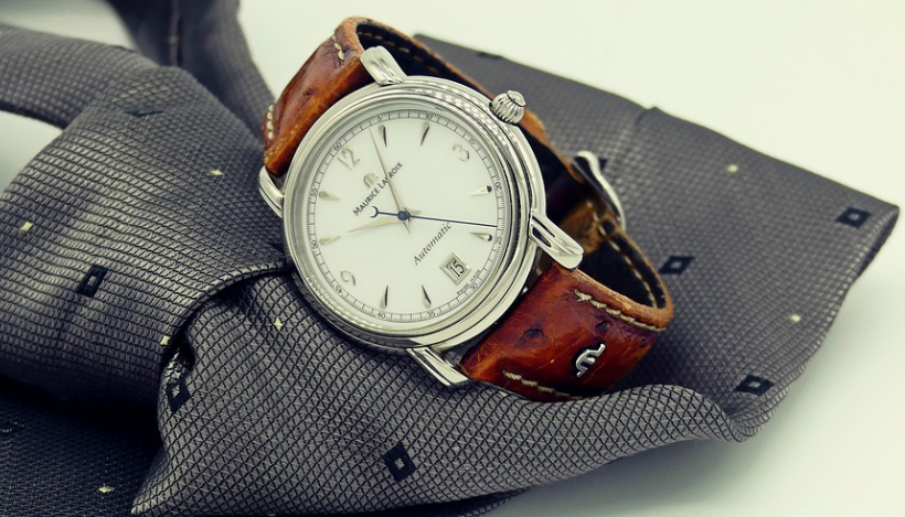 Leather watch